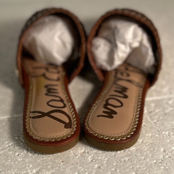 Sam Edelman Brown Woven Mules - Picture 9 of 11